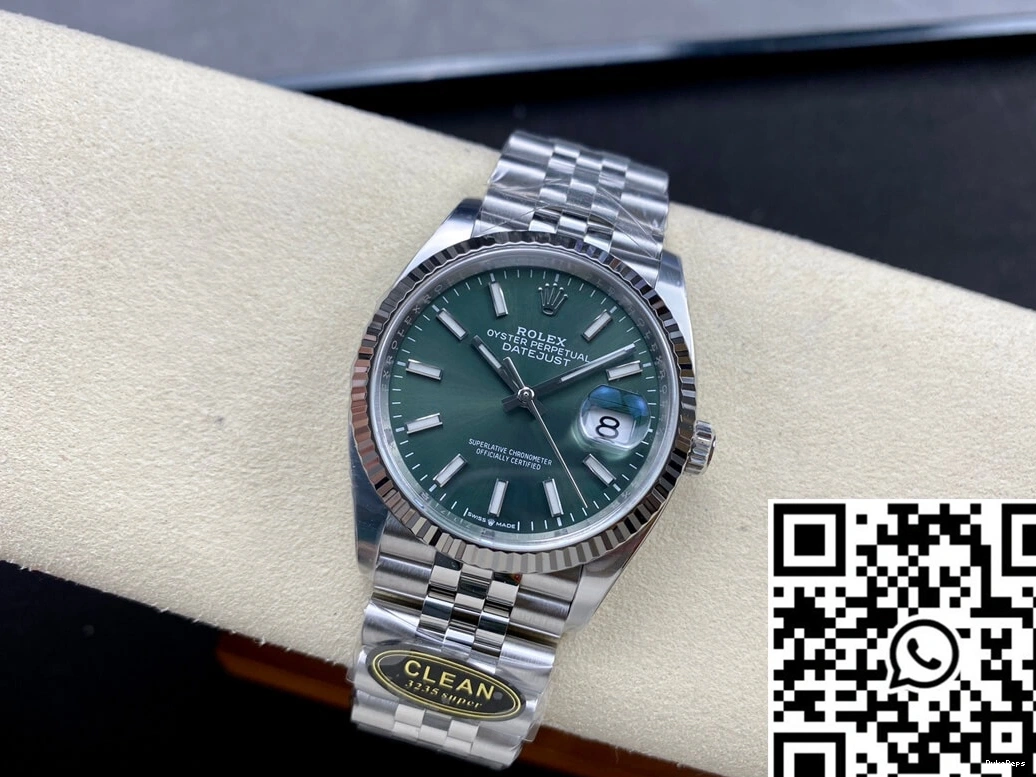 36MM M126234-0051 Dial Green Clean Datejust Rolex Factory 0121